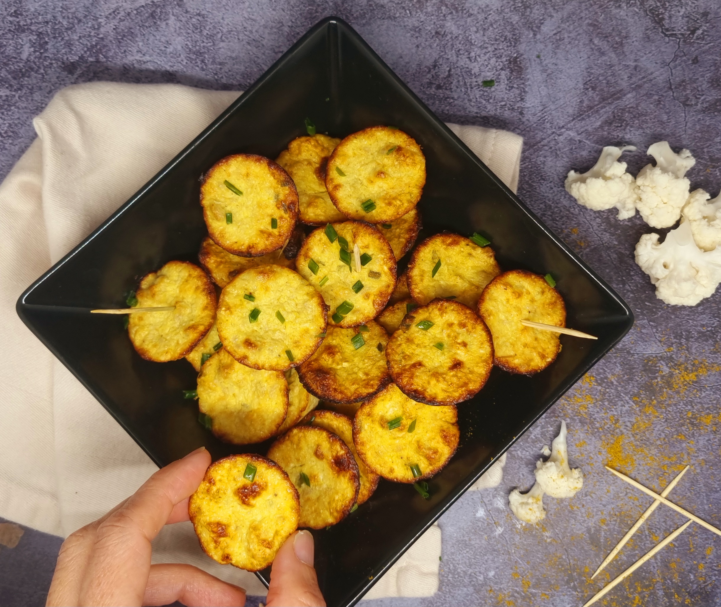 Mini-flans chou-fleur et thon