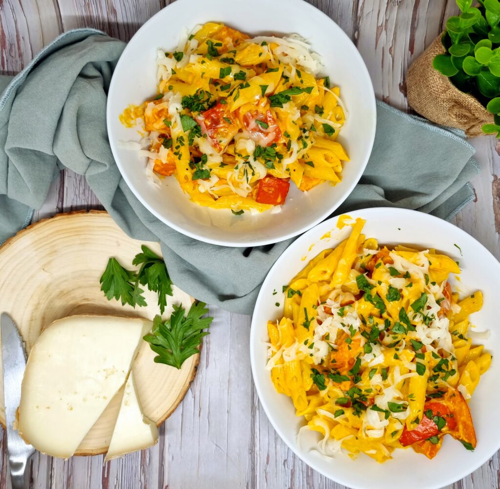 Pâtes crémeuses au potimarron
