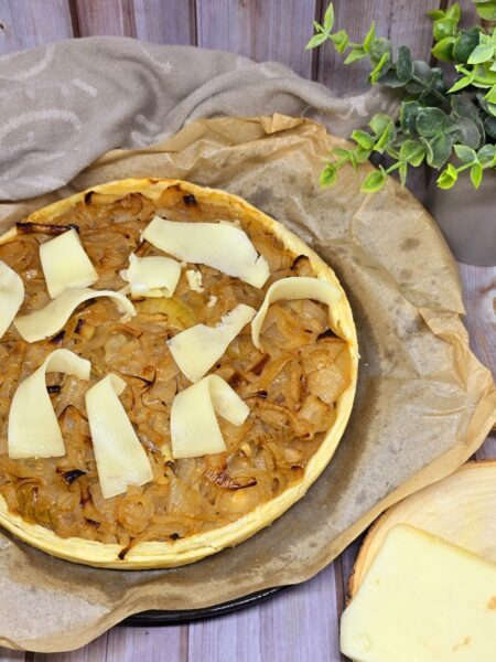 Tarte aux oignons et au cidre